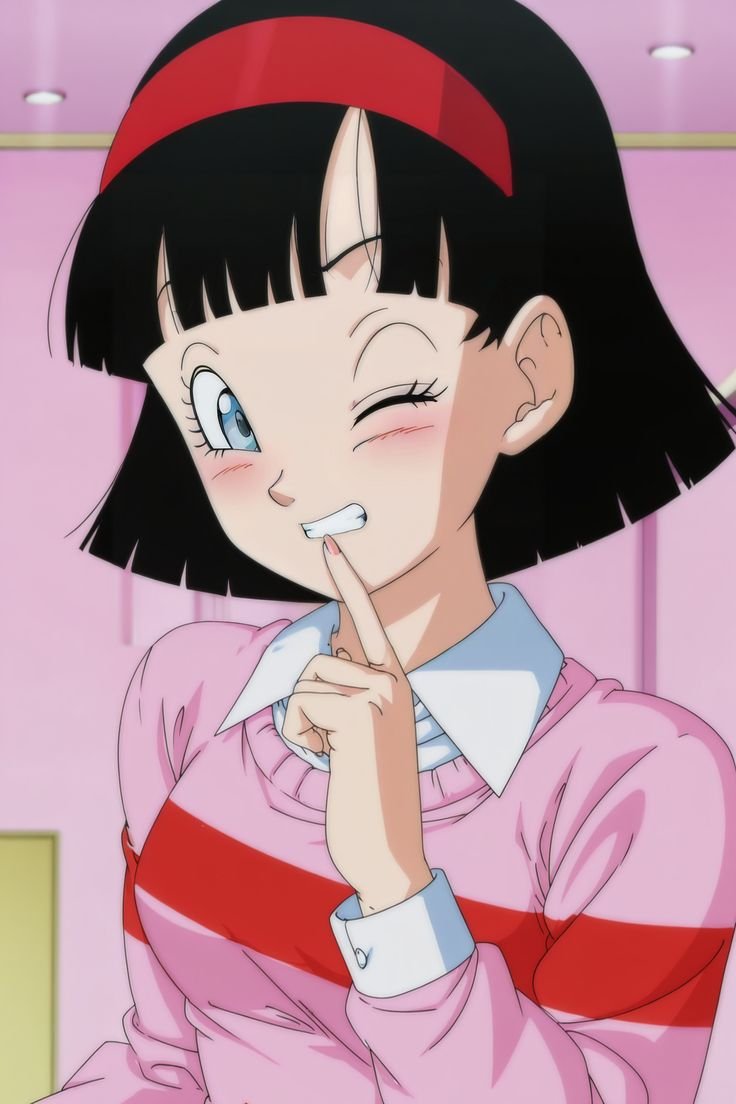 Videl - Human martial artist and Gohan's wife